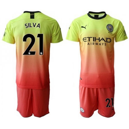 Camisetas Manchester City Silva 21 Niños Tercera Equipacion 2019/2020
